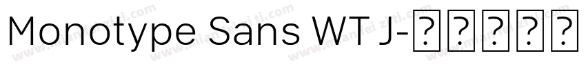 Monotype Sans WT J字体转换
